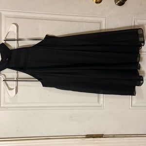 BCBGeneration little black dress size Chiffon stripes with halter top